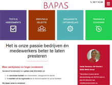Tablet Screenshot of bapas.nl